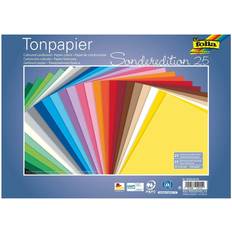 Seiden- & Krepppapier folia Tonpapier Sonderedition 25 farbsortiert 130 g/qm 25 Blatt