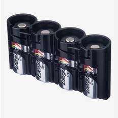 Porte-batteries Powerpax SlimLine 4 x CR123 Noir