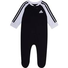 Adidas Black Nightwear Adidas Baby Boys Long Sleeve Romper, Months, Black Black