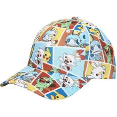 Orange Caps BioWorld AOP Pokémon Sublimated Comic Grid Hat Orange/Blue/Yellow