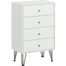 Tall drawers for bedroom Homcom Tall Chest of Drawer