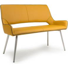 Yellow Settee Benches Shankar Shankar Mako Settee Bench
