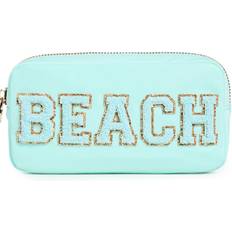 Cotton Cosmetic Bags Stoney clover lane Beach Small Pouch in Blue