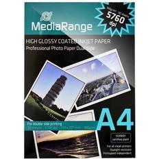 A4 - Tintenstrahl Fotopapier MediaRange Dual-Side High Glossy A4 160g/m² 50Stk.