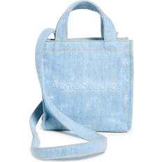 Acne Studios Tasker Acne Studios Logo Mini Tote Bag Blue Denim