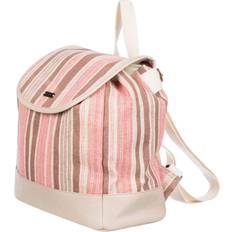 Pink - Women Gymsacks Roxy Banana Palm Beach Backpack Cork Matak Stripe One Size