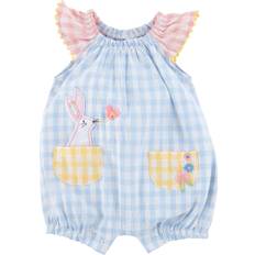 Babies Playsuits Mud Pie Little Girl Easter Bunny Gingham Romper