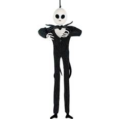 Negro Adornos de Árbol de Navidad Four Seasons 17.5" Nightmare Before Christmas Hanging Jack Skellington Halloween Prop Adorno de Árbol de Navidad