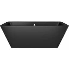 Black Bathtubs Trails NST6634 NativeStone 66" Free Standing Stone Composite Soaking