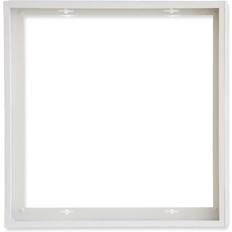 Wandpaneele ISOLED Aufbaurahmen weiß RAL 9016 für LED Panel 600x600, Schnellmontage