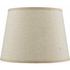 Iron Lamp Parts CAL Lighting Hardback Fine Burlap Beige Shade 16"