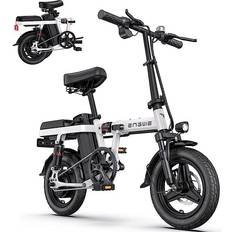 T14 Folding Electric Bikes - White