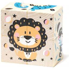 Plastlegetøj Træklodser Cubika Wooden blocks set Animals'' 15429 [Levering: 4-5 dage]