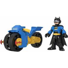 Batman Conjuntos de juego Fisher Price Batman Vehículo de juguete Imaginext DC Super Friends Batman con Moto XL ㅤ