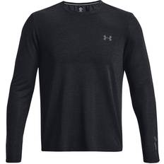 Under Armour Seamless Stride Langarm-Oberteil für Herren Schwarz Reflektierend