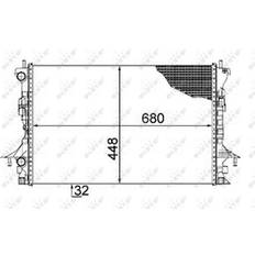 NRF Radiator 58479 Aluminium 680 442 32 Loddet Køleripper