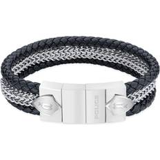 Men Bracelets Police Men's Bracelet - Black