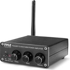 Pyle desktop bluetooth audio amplifier compact mini blue series stereo 2x100