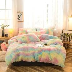 MorroMorn Faux Fur Luxury Duvet Cover Multicolour (228.6x228.6cm)