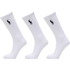 Polo Ralph Lauren Homme Chaussettes Polo Ralph Lauren Crew Sports Socks Men's - White