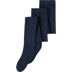 9-12M - Mädchen Strumpfhosen Name It Pantyhose 2-pack - Dark Sapphire (13205895)