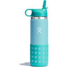 Hydro Flask 20 Oz Kids Wide Mouth Straw Cap And Boot Dew