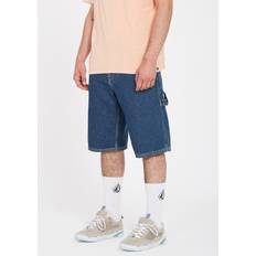 Volcom Labored Denim Utility Shorts - Indigo Ridge Wash