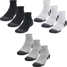 Under Armour Herre Strømper Under Armour Unisex 3-Pack Qtr Socks - Black