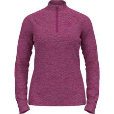 Pink Base Layers Odlo Damen Sesvenna Half Zip Longsleeve