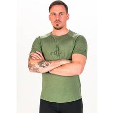 Green Base Layer Tops Odlo Herren Nikko Logo T-Shirt