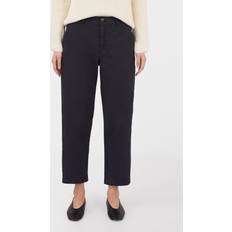 Sunspel Cotton Tapered Trouser - Black