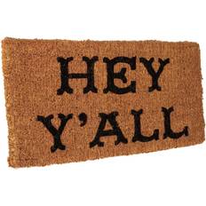 Low Pile Entrance Mats Creative Co-Op Hey Y'all Multicolor 16x32"