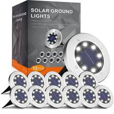 Gold Ground Lighting INCX Solar Ground Lighting 12.7cm 12pcs