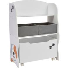 Storage Liberty House Toys Kids Cat & Dog Storage Unit with Roll-Out Toy Box