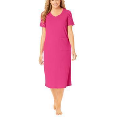 Woman Within Underwear Woman Within Ribbed Sleepshirt Plus Size - Raspberry Sorbet