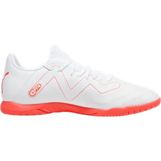 Synthétique Chaussures de football Puma Future Play IT M - White/Fire Orchid