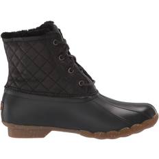 Sperry Women Ankle Boots Sperry Saltwater Winter Luxe - Black/Quilt