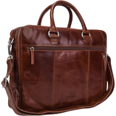 Leonhard Heyden Cambridge RV Briefcase 15" - Cognac