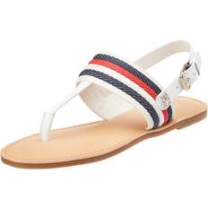 Tommy Hilfiger Tofflor & Sandaler Tommy Hilfiger Sandaler Flat Sandal Corporate FW0FW06988 Ecru YBL 8720643147871 1154.00