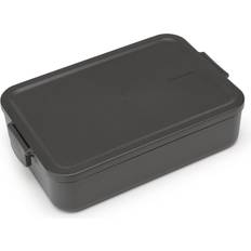 Brabantia Rangement Cuisine Brabantia Bento Box Grande Make & Take 2 L Gris Foncé Boîte alimentaire