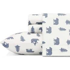 Eddie Bauer Bear & Trees Bed Sheet Blue (243.8x205.7cm)