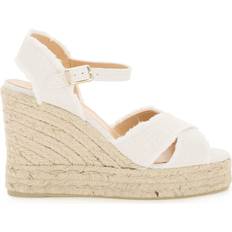 46 - Hvid Espadrillos Castañer Wedges 11 cm Bromelia 8Ed 032 - Hvid