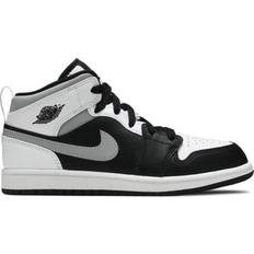 Children's Shoes Nike Air Jordan 1 Mid White Shadow PS - Black/White/Light Smoke Grey