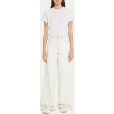 Moncler Dame Bukser Moncler Wide Leg Bukser - Hvid