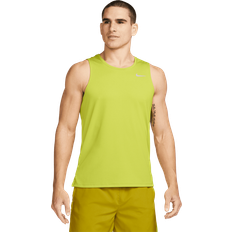 Groen - Hardlopen Mouwloze shirts Nike Tanktop Dri-FIT Miler - Jaune