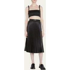 Proenza Schouler Proenza Schouler Faux Leather Midi Skirt - Black