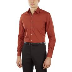 Van Heusen Men's Athletic Fit Poplin Dress Shirt - Persimmon