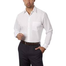 Shirts Van Heusen Men's Athletic Fit Poplin Dress Shirt - White