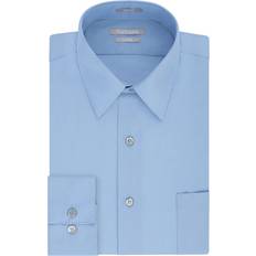 Van Heusen Men's Athletic Fit Poplin Dress Shirt - Cameo Blue