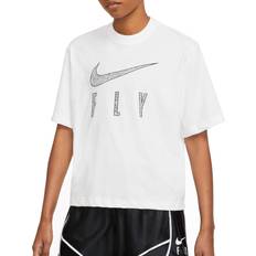 Nike Dri-FIT Swoosh Fly Wmns Boxy Tee - Blanco